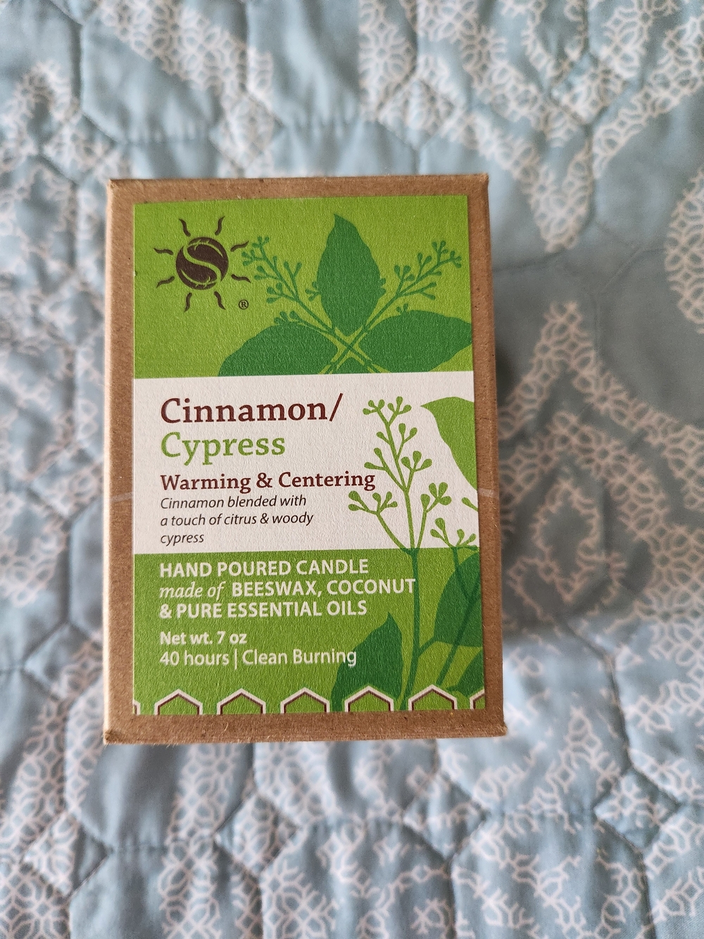 Cinnamon/Cypress Hand Poured Candle